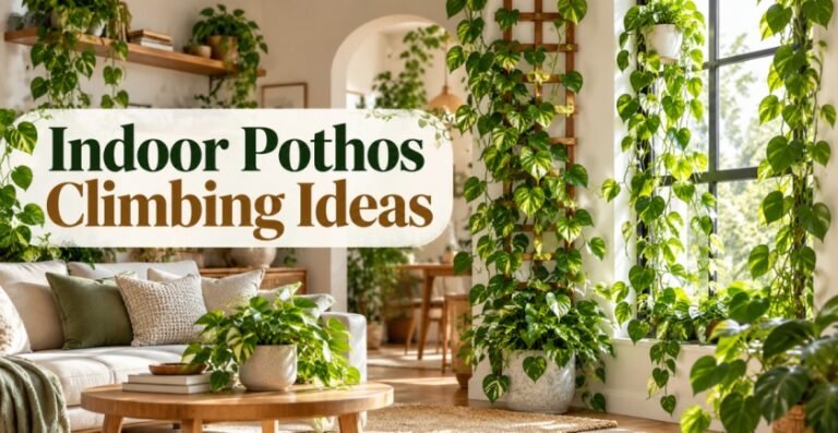 Indoor Pothos Climbing Ideas