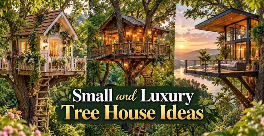 Small and Luxury Tree House Ideas