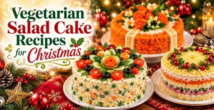 Vegetarian Salad Cake Recipes for Christmas