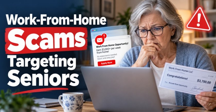 Work-From-Home Scams Targeting Seniors