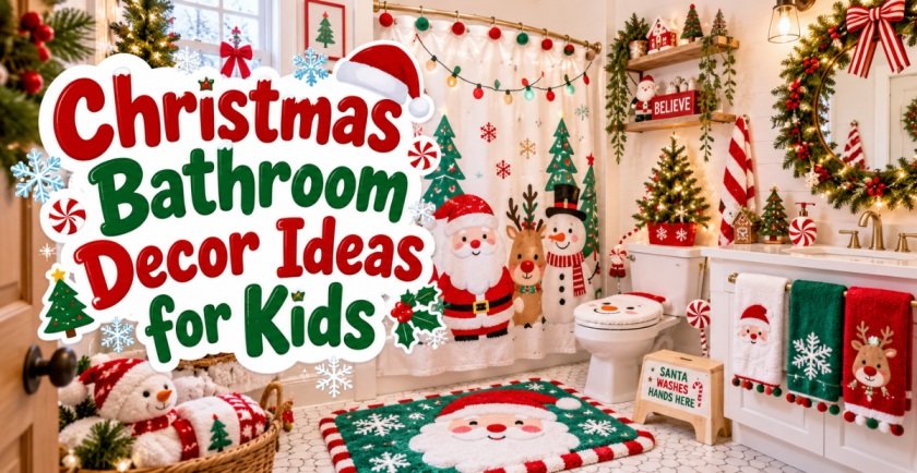 christmas bathroom decor ideas for kids